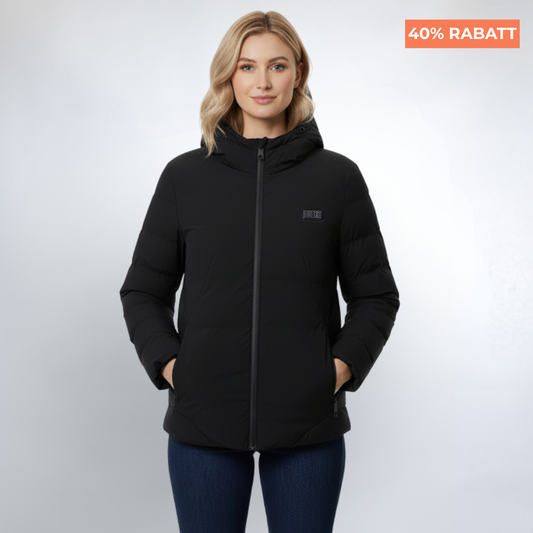 Beheizbare Winterjacke Frau Schwarz