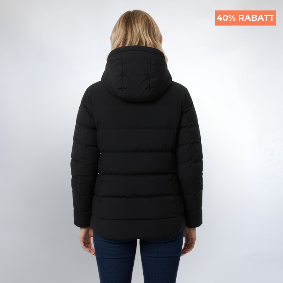 Beheizbare Winterjacke Frau Schwarz